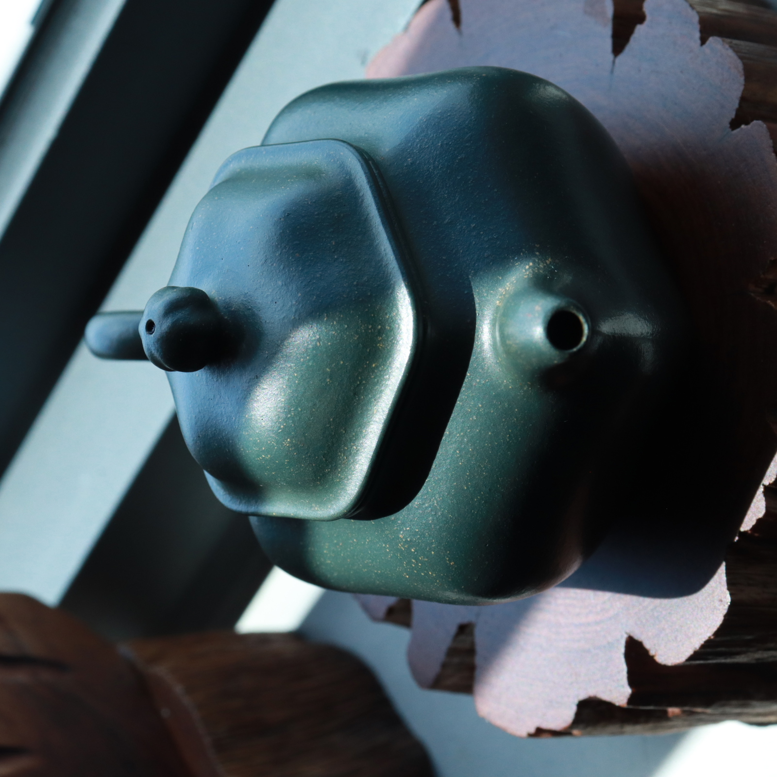 Ấm Tử Sa Lục Phương Liên Tử